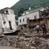 Các lớp học và hai ngôi nhà bị chôn vùi trong vụ lở núi. (Nguồn: Reuters) 