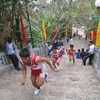 Đường chạy 4km nam tại Giải việt dã leo núi tổ chức năm 2011. (Nguồn: Tổ chức Kỷ lục Việt Nam)