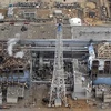 Toàn cảnh nhà máy điện hạt nhân Fukushima 1 tại thị trấn Okuma, tỉnh Fukushima, sau thảm họa động đất và sóng thần. (Nguồn: AFP/TTXVN)
