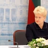 Tổng thống Litva Dalia Grybauskaite. (Nguồn: AFP/TTXVN)