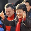 Tổng thống đắc cử Hàn Quốc Park Geun Hye (ảnh) và Tổng thống Mỹ Obama sẽ gặp gỡ vào thời điểm sớm nhất. (Nguồn: AFP/TTXVN)