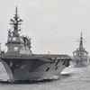 Tàu của hải quân Nhật Bản tham gia cuộc diễn tập ngoài khơi Vịnh Sagami, quận Kanagawa hồi tháng 10/2012. (Nguồn: Kyodo/TTXVN)