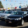Xe của Toyota bày bán ở Los Angeles, Mỹ. (Nguồn: AFP/TTXVN)