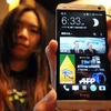 Điện thoại HTC One mới tại cuộc họp báo ở Đài Bắc ngày 7/3. Ảnh minh họa. (Nguồn: AFP/TTXVN)