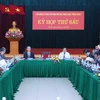 Quang cảnh kỳ họp thứ 6 Hội đồng lý luận, phê bình văn học, nghệ thuật TW sáng 28/3. (Ảnh: Lâm Khánh/TTXVN)