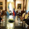 Tổng thống Cristina tiếp riêng Tổng thống Maduro. (Nguồn: Phủ tổng thống Argentina)