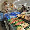 Quầy bán cá tại một siêu thị ở Tokyo. Ảnh minh họa. (Nguồn: AFP/TTXVN)