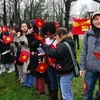 Sinh viên Việt Nam và bạn bè các nước tại Bỉ. (Nguồn: Internet)