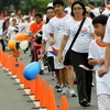 Người dân Philippines tham gia chiến dịch từ thiện " Đi bộ thế giới" tại thủ đô Manila ngày 6/6. (Nguồn: AFP/TTXVN)