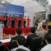 Lễ khai trương Trung tâm trưng bày hệ thống điều hòa thương mại LG tại số 23 Láng Hạ, Hà Nội. (Ảnh: Văn Xuyên/Vietnam+)