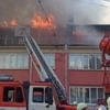 Các nhân viên cứu hỏa đang vật lộn với "thần lửa." (Nguồn: rian.ru)
