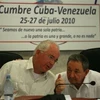 Chủ tịch Cuba Raul Castro (phải) và Phó Tổng thống Venezuela Rafael Ramírez tại hội nghị. (Nguồn: AP)