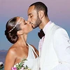 Alicia Keys cùng chồng Swizz Beatz trong lễ cưới. (Nguồn: Internet)