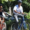 Tổng thống Obama đang nghỉ hè cùng gia đình tại Massachusetts. (Nguồn: Getty Images)