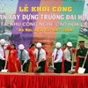 Lễ khởi công xây dựng trường Đại học FPT tại khu Công nghệ cao Hòa Lạc. (Nguồn: congan.com.vn)