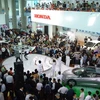 Gian hàng của Honda tại Vietnam Motor Show 2010. (Ảnh: Văn Xuyên)