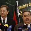 Ngoại trưởng Đức Guido Westerwelle (trái) và Ngoại trưởng Iraq Hoshyar Zebari. (Nguồn: Reuters)