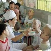 Trẻ em chất độc da cam tại Làng Hòa Bình, Từ Dũ. (Ảnh: Dương Ngọc/TTXVN)