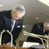 Giám đốc Nakajima Naotoshi cúi đầu xin lỗi tại cuộc họp báo. (Nguồn: Internet)