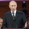 Thủ tướng Nga Vladimir Putin phát biểu tại lễ khai mạc cuộc thi âm nhạc Tchaikovsky lần thứ 14. (Nguồn: AP)