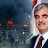 Cựu Thủ tướng Lebanon Rafiq Hariri và quang cảnh vụ ám sát. (Nguồn: beiruttimes.com)