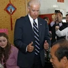 Phó Tổng thống Mỹ Joe Biden tới dùng bữa tại một nhà hàng ở Bắc Kinh. (Nguồn: AFP)