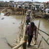 Lũ cuốn trôi nhiều cây cầu ở Ibadan. (Nguồn: Reuters)