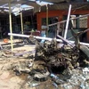 hiện trường vụ nổ bom xe hôm 14/9 tại Iraq. (Nguồn: AFP/TTXVN)