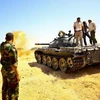 Lực lượng NTC ở chiến trường Sirte. (Nguồn: THX/TTXVN)