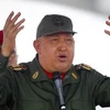 Tổng thống Hugo Chávez xuất hiện trước công chúng hôm 20/10. (Nguồn: Reuters)