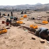 Các nhà khảo cổ làm việc tại khu di tích Đài Vạn Nguyệt. (Nguồn: Internet)