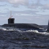 Tàu ngầm nguyên tử Yuri Dolgorukyi. (Nguồn: RIA Novosti)