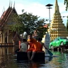 Cảnh ngập lụt tại Bangkok. (Nguồn: AFP/TTXVN)