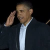 Tổng thống Mỹ Barack Obama trở về sau chuyến công du chín ngày qua châu Á. (Nguồn: AFP/TTXVN)