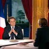 Tổng thống Pháp Nicolas Sarkozy tại cuộc phỏng vấn. (Nguồn: Getty Images)