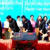 Lễ khởi công Trụ sở Tổng hội người Việt tại Lào. (Ảnh: Hoàng Chương/Vietnam+)