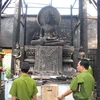 Hiện trường vụ cháy chùa Dơi năm 2007. (Ảnh: Trung Hiếu/Vietnam+)