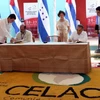 Lễ ký kết Hiệp định phân định hải giới tại vùng biển Caribbean giữa Honduras và Cuba. (Nguồn: telemundo33.com) 