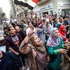 Biểu tình chống chính phủ ở Cairo. (Nguồn: THX/TTXVN)