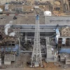 Toàn cảnh nhà máy điện hạt nhân Fukushima 1 sau thảm họa động đất và sóng thần. (Nguồn: AFP/TTXVN)