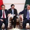 Tổng thống Pakistan Asif Ali Zardari và Thủ tướng Trung Quốc Lý Khắc Cường. (Nguồn: THX/TTXVN)