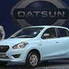 CEO Carlos Ghosn của Nissan giới thiệu mẫu xe Datsun tại Ấn Độ. (Nguồn: AP)