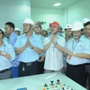 Lễ hòa lưới điện Tổ máy số 3 Nhà máy Nhiệt điện Hải Phòng 2. (Ảnh: Minh Thu/Vietnam+)