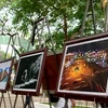 Các tác phẩm trưng bày tại triển lãm. (Ảnh: Kim Há/Vietnam+)