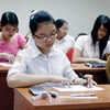 Thí sinh làm bài trong kỳ thi tuyển sinh đại học, cao đẳng năm 2009. (Ảnh: Internet). 