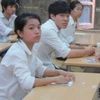 Thí sinh trong kỳ thi tốt nghiệp trung học phổ thông năm 2010. (Ảnh: Phạm Mai/Vietnam+).