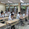 Học sinh dự kỳ thi tốt nghiệp trung học phổ thông năm 2010. (Ảnh: Phạm Mai/Vietnam+)
