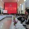 Các em học sinh tham gia thảo luận tại Diễn đàn. (Ảnh: Phạm Mai/Vietnam+)