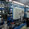 Hệ thống lọc nước biển thành nước ngọt vừa lắp đặt thành công tại Vinpearl Nha Trang. (Ảnh: Thiên Bình/ Vietnam+)