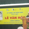 Nhà phê bình Phạm Xuân Nguyên đọc diễn văn kỷ niệm 100 năm ngày sinh nhà văn Lê Văn Hòe. (Ảnh: Thiên Linh/ Vietnam+)